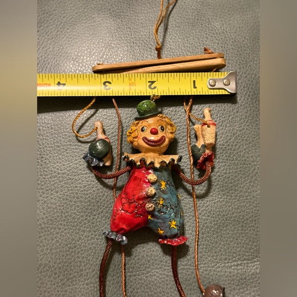 Marionette Jester Clown Christmas Ornament Puppet Figure Holiday Vintage Decor - Picture 9 of 14